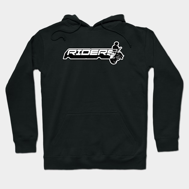 Riders Typography Design Hoodie by SATUELEVEN